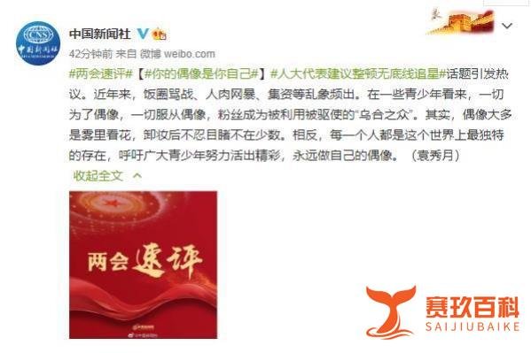 代表建议整顿无底线追星行为 到底什么情况？